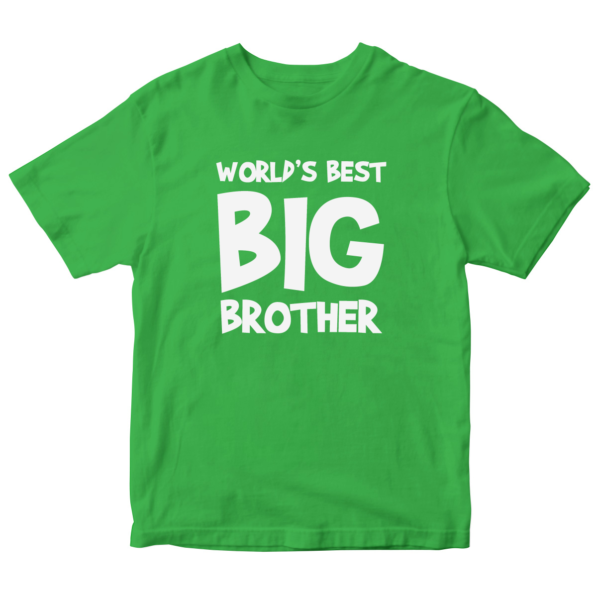 World's Best Big Brother Kids T-shirt | Green
