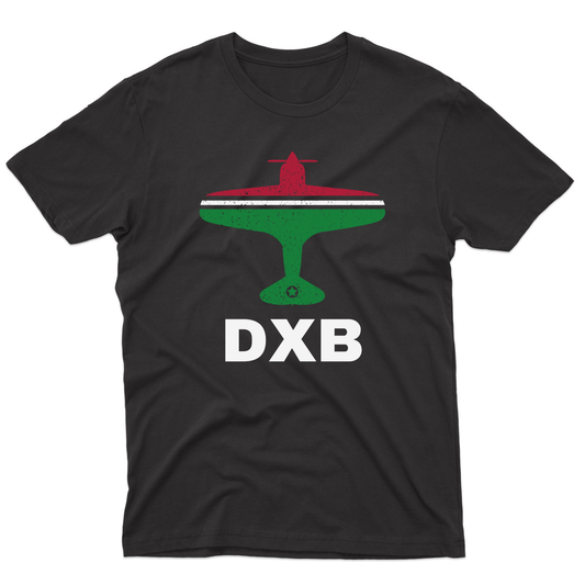 Fly Dubai DXB Airport Men's T-shirt | Black