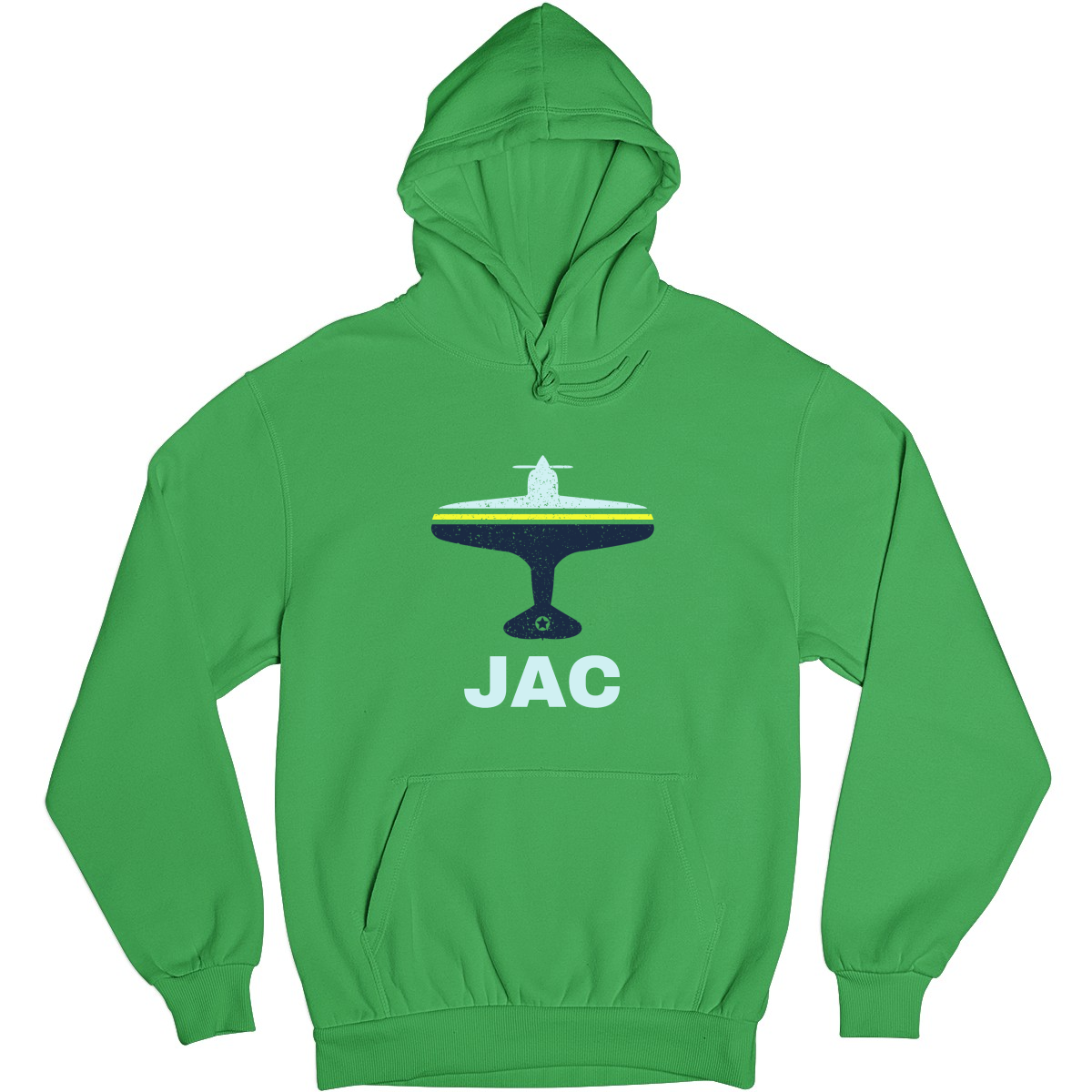 Fly Jackson Hole JAC Airport Unisex Hoodie | Green