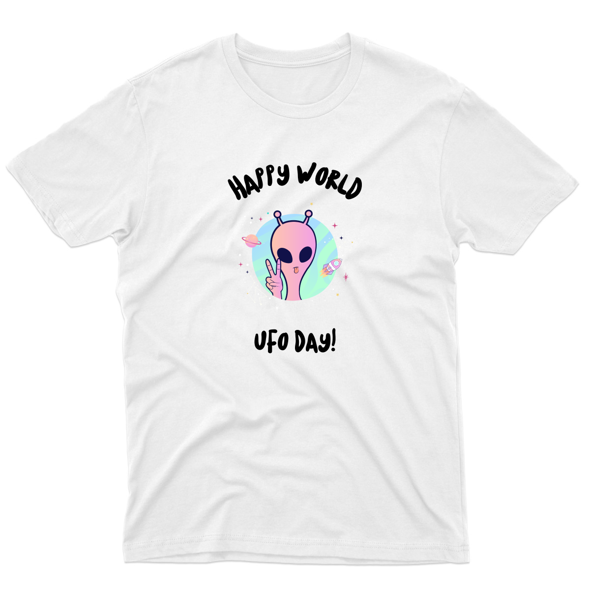 Happy World UFO Day Men's T-shirt | White