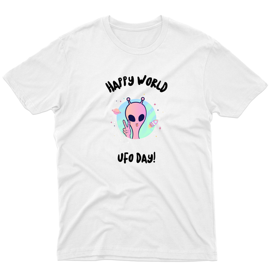 Happy World UFO Day Men's T-shirt | White