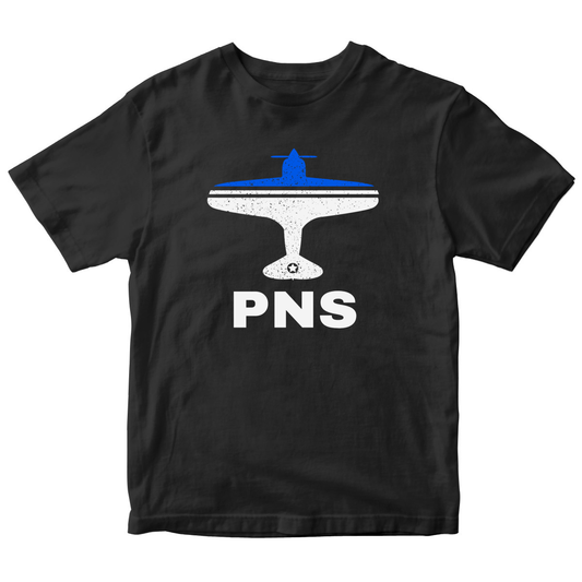 Fly Pensacola PNS Airport Kids T-shirt | Black