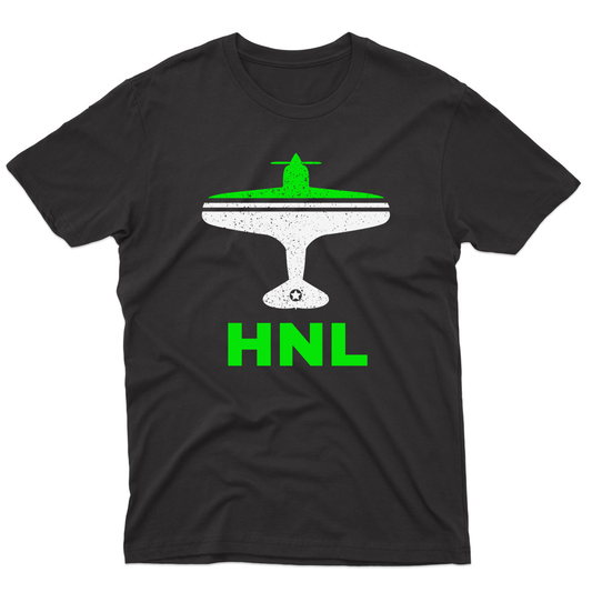 Fly Honolulu HNL Airport Men's T-shirt | Black