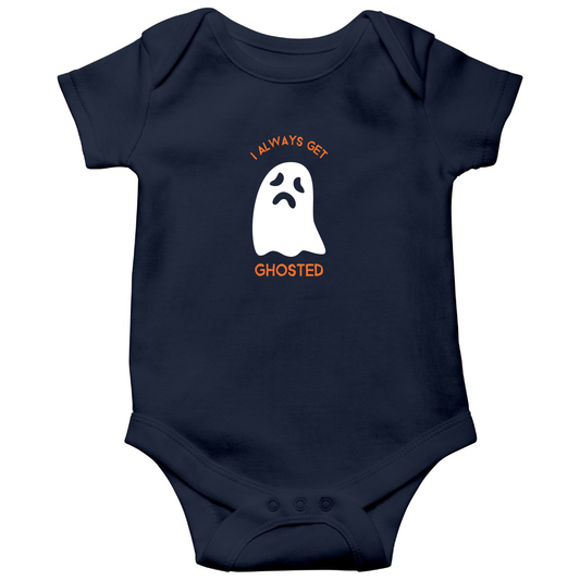 I Always Get Ghosted Baby Bodysuits | Navy