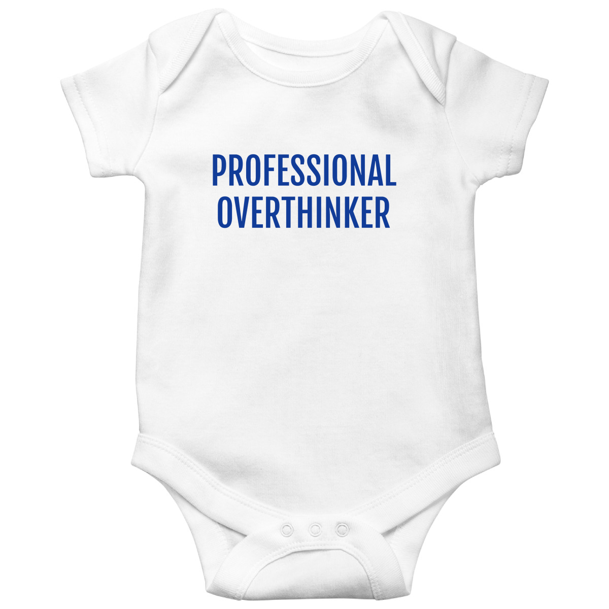 Professional Overthinker Baby Bodysuits | White