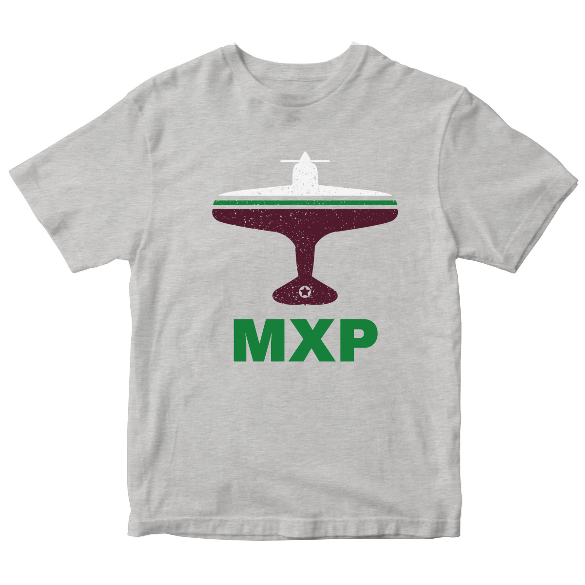 Fly Milan MXP Airport Kids T-shirt | Gray