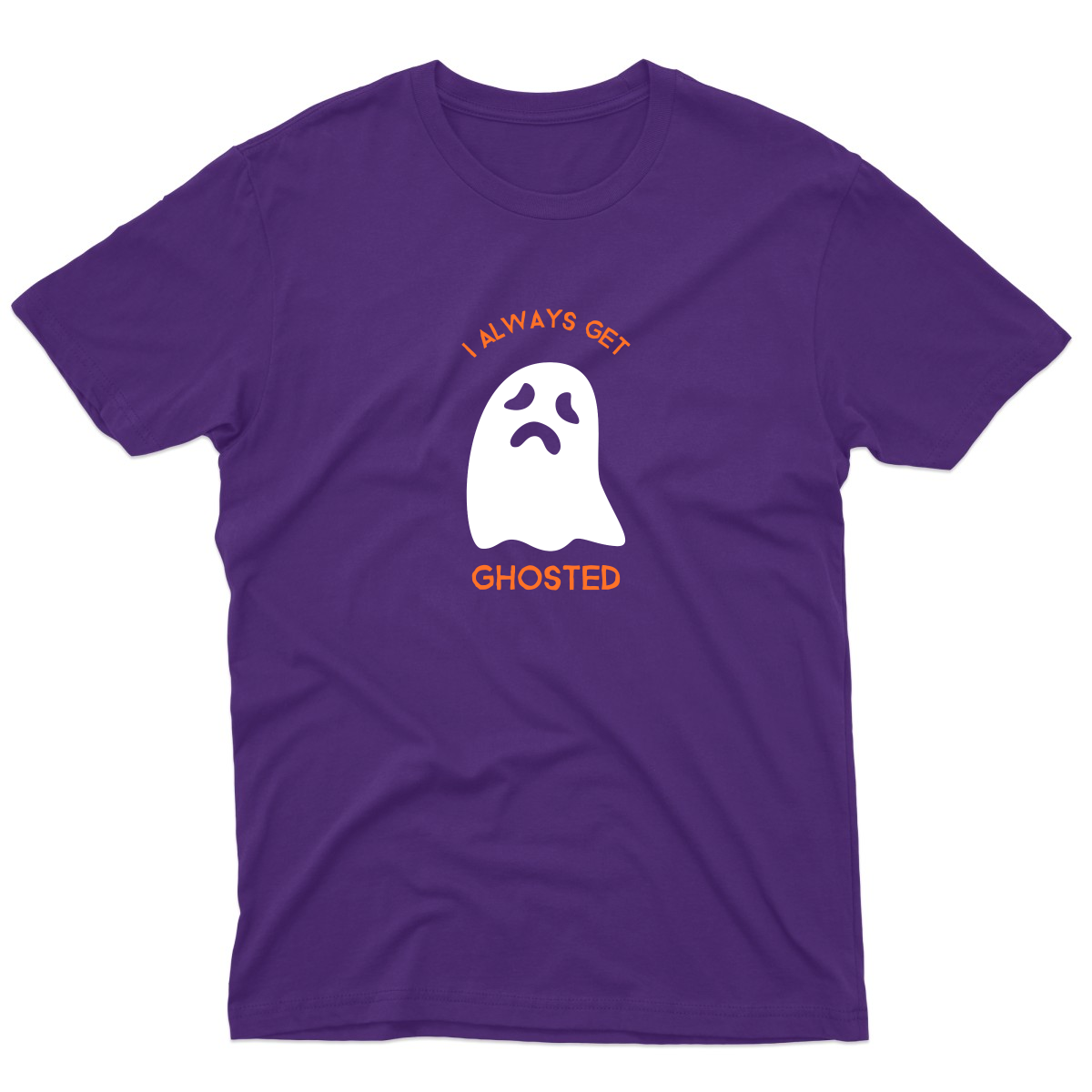 I Always Get Ghosted Men's T-shirt | Purple
