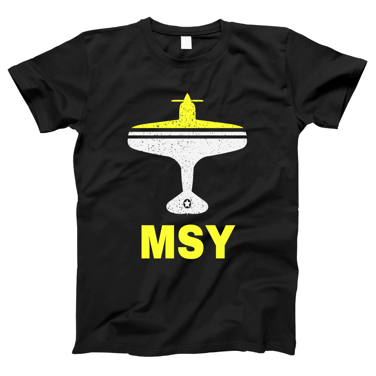 Fly New Orleans MSY Airport Women's T-shirt | Black