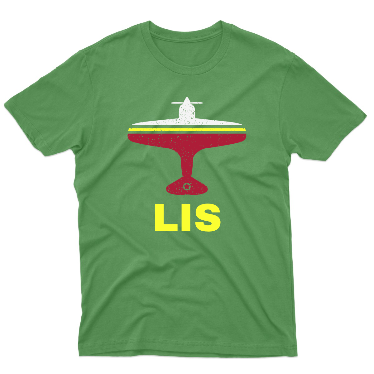 Fly Lisbon LIS Airport Men's T-shirt | Green