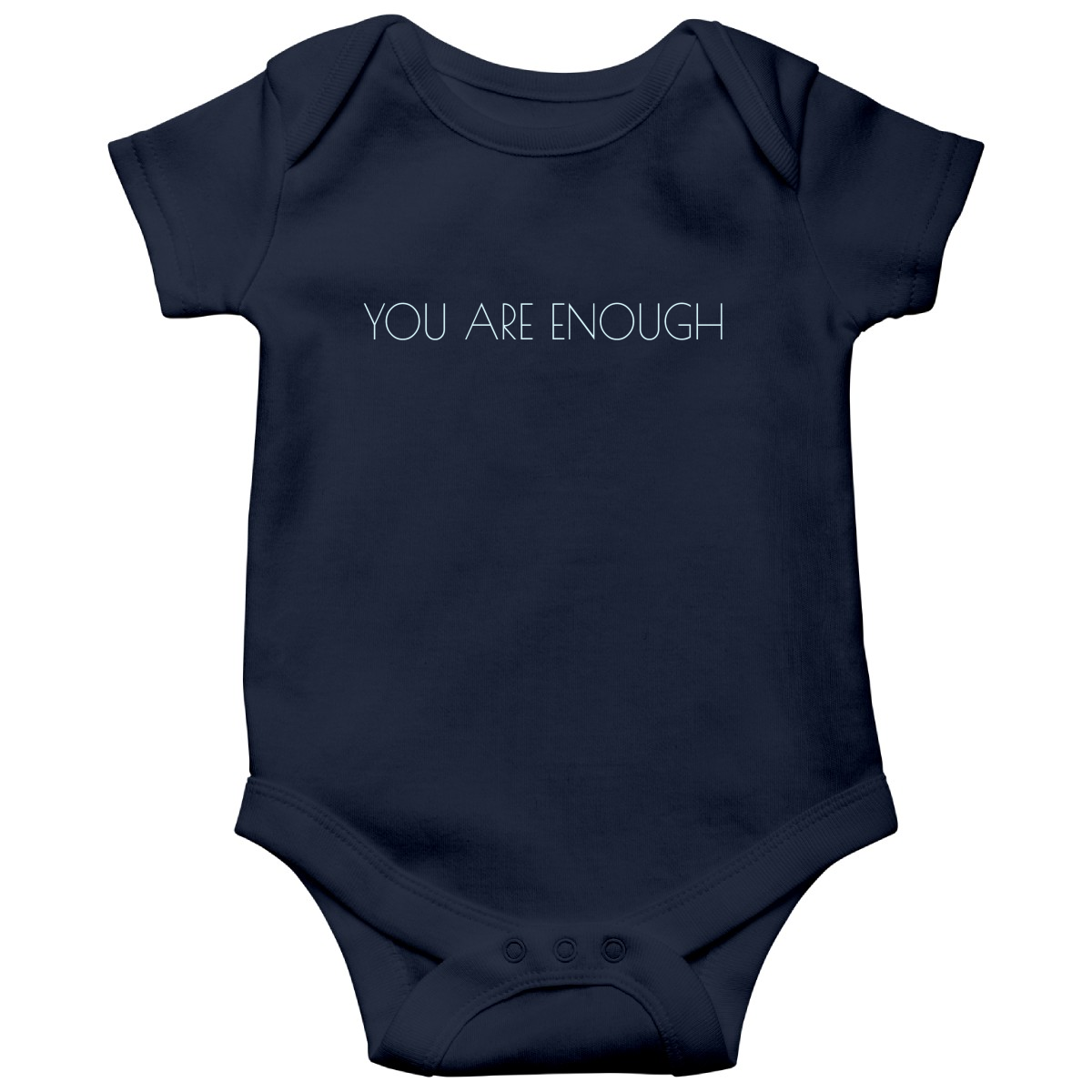 You are enough Baby Bodysuits | Navy