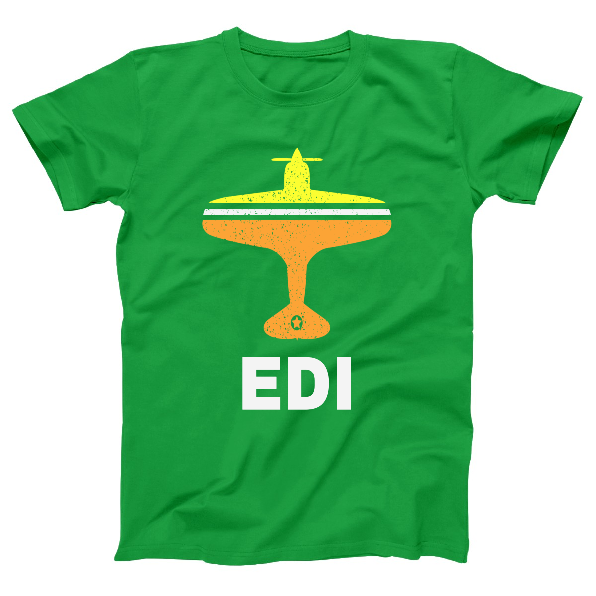 Fly Edinburgh EDI Airport Women's T-shirt | Green