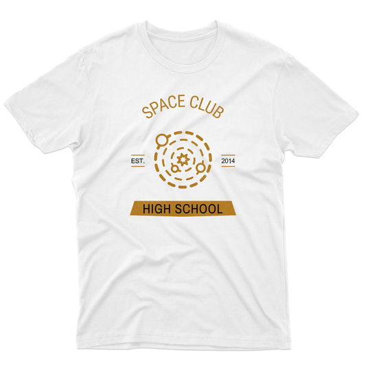 Space Club High School Men's T-shirt | White