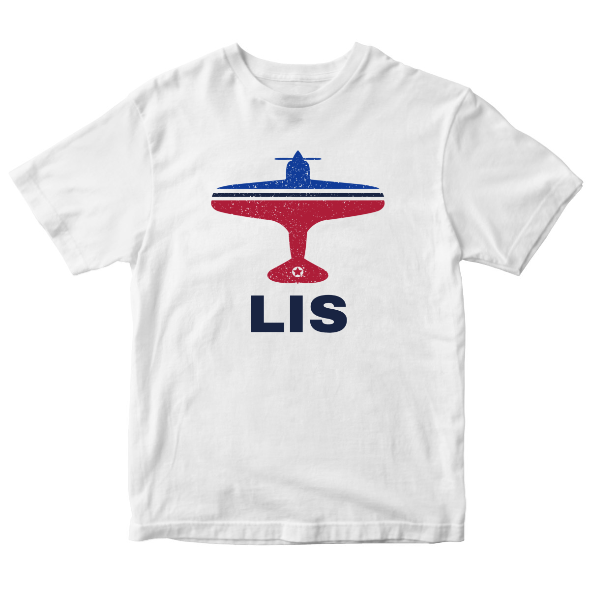 Fly Lisbon LIS Airport Kids T-shirt | White