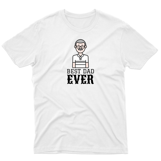 Best Dad Ever Men's T-shirt | White