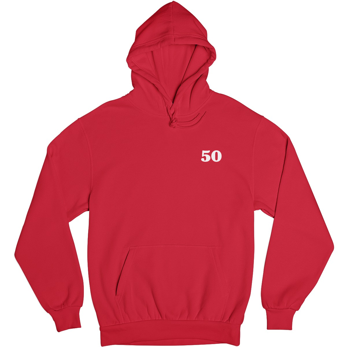 Bold 50 Unisex Hoodie | Red