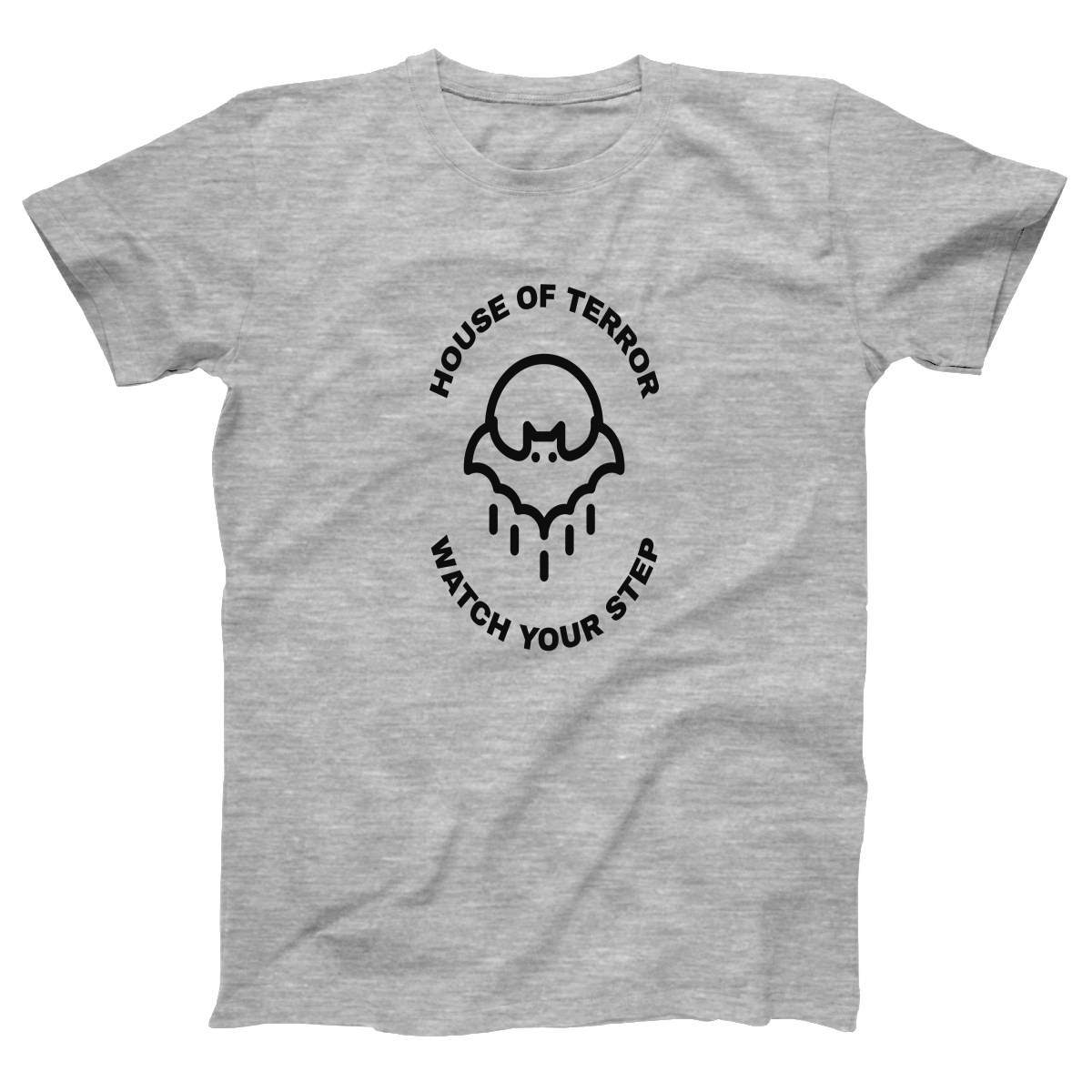 House of Terror Watch Your Step Women's T-shirt | Gray