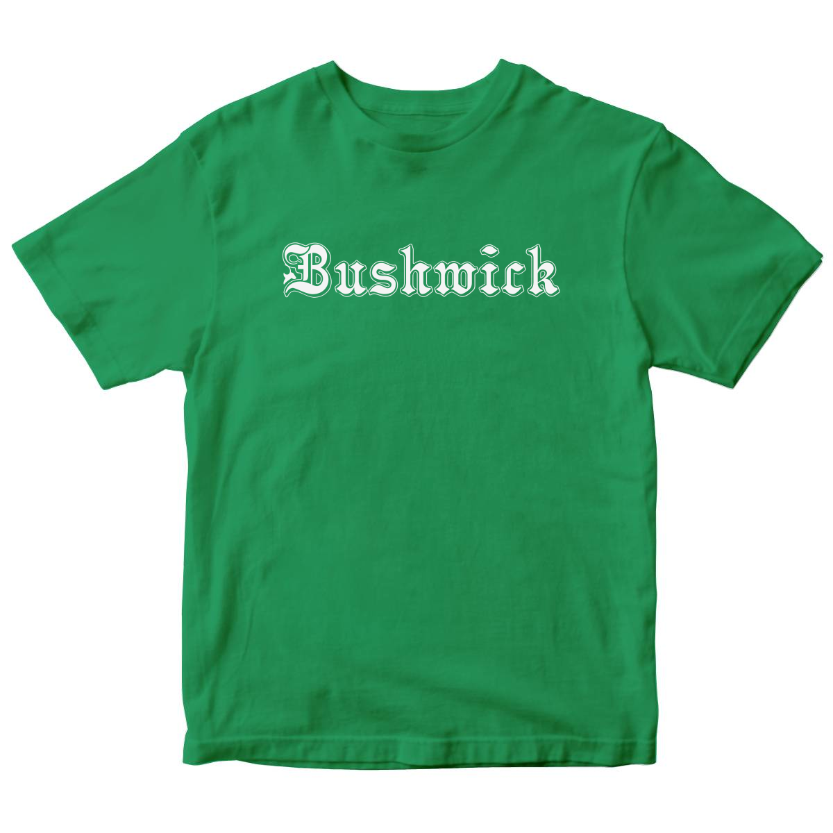Bushwick Gothic Represent Kids T-shirt | Green