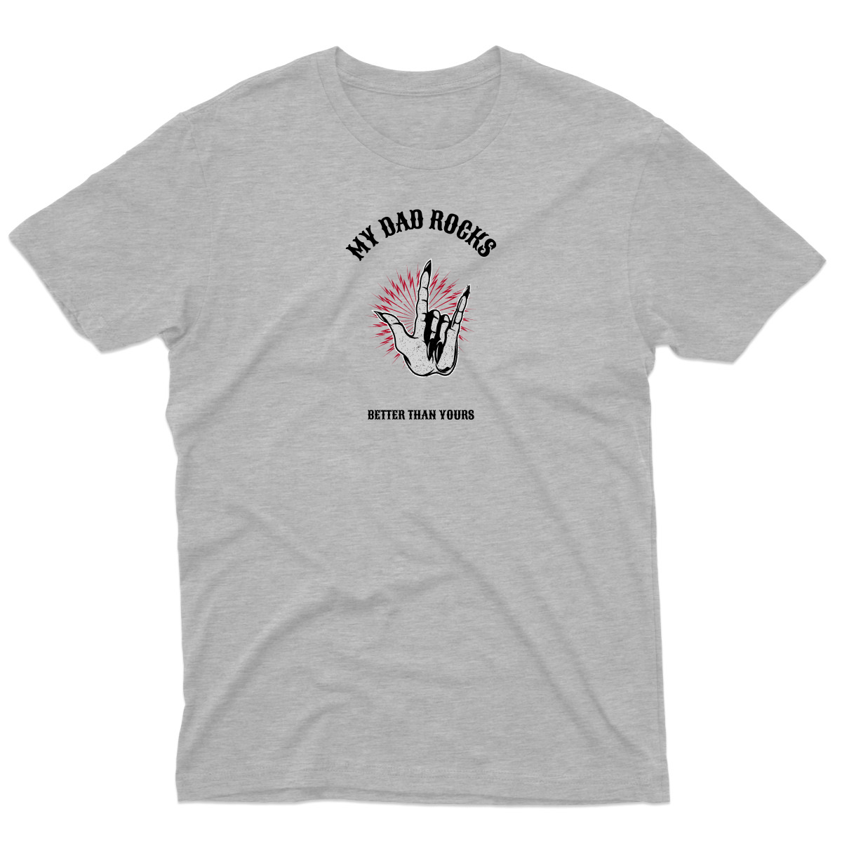 My Dad Rocks Men's T-shirt | Gray