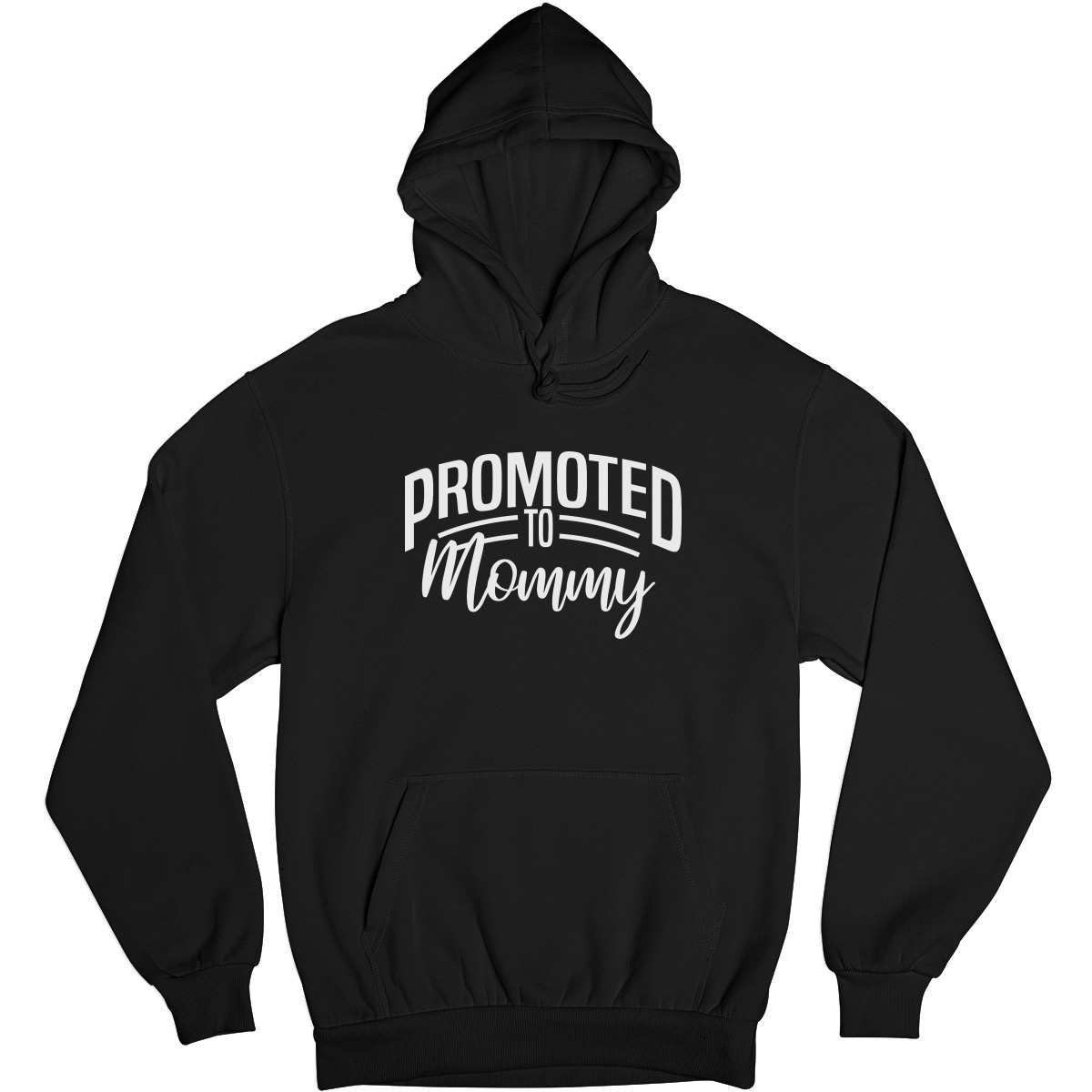 Promoted to Mommy Unisex Hoodie | Black