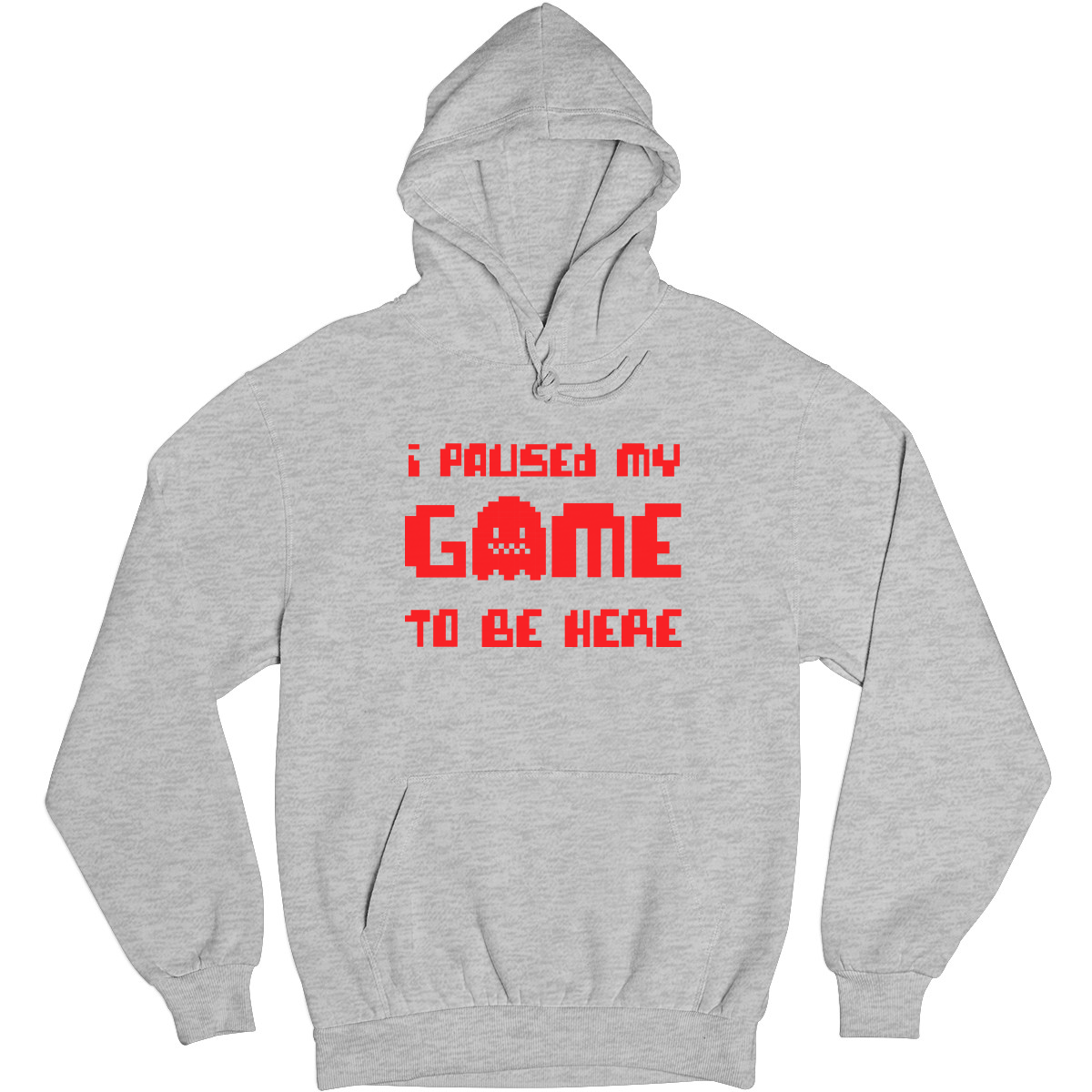 I Paused My Game To Be Here  Unisex Hoodie | Gray
