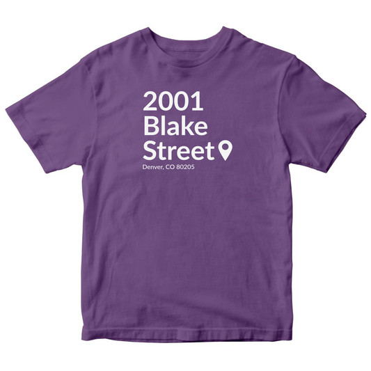 Colorado Baseball Stadium Kids T-shirt | Purple