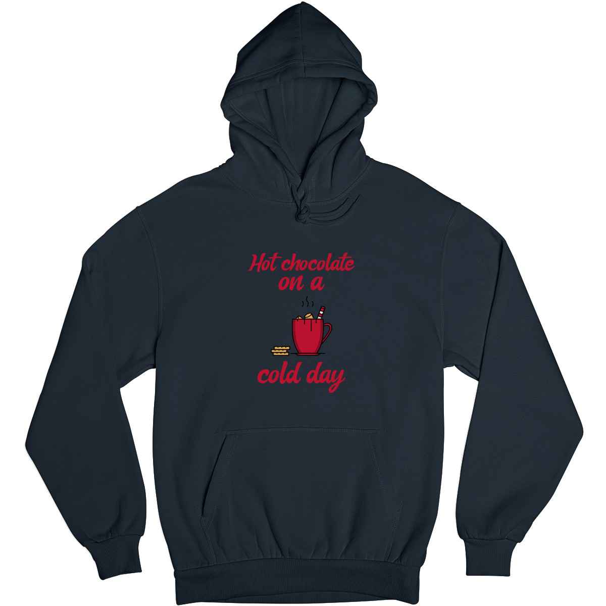 Hot Chocolate on a Cold Day Unisex Hoodie | Navy