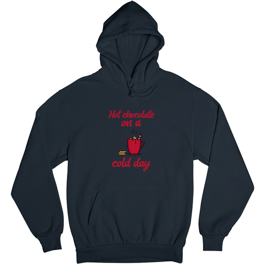 Hot Chocolate on a Cold Day Unisex Hoodie | Navy