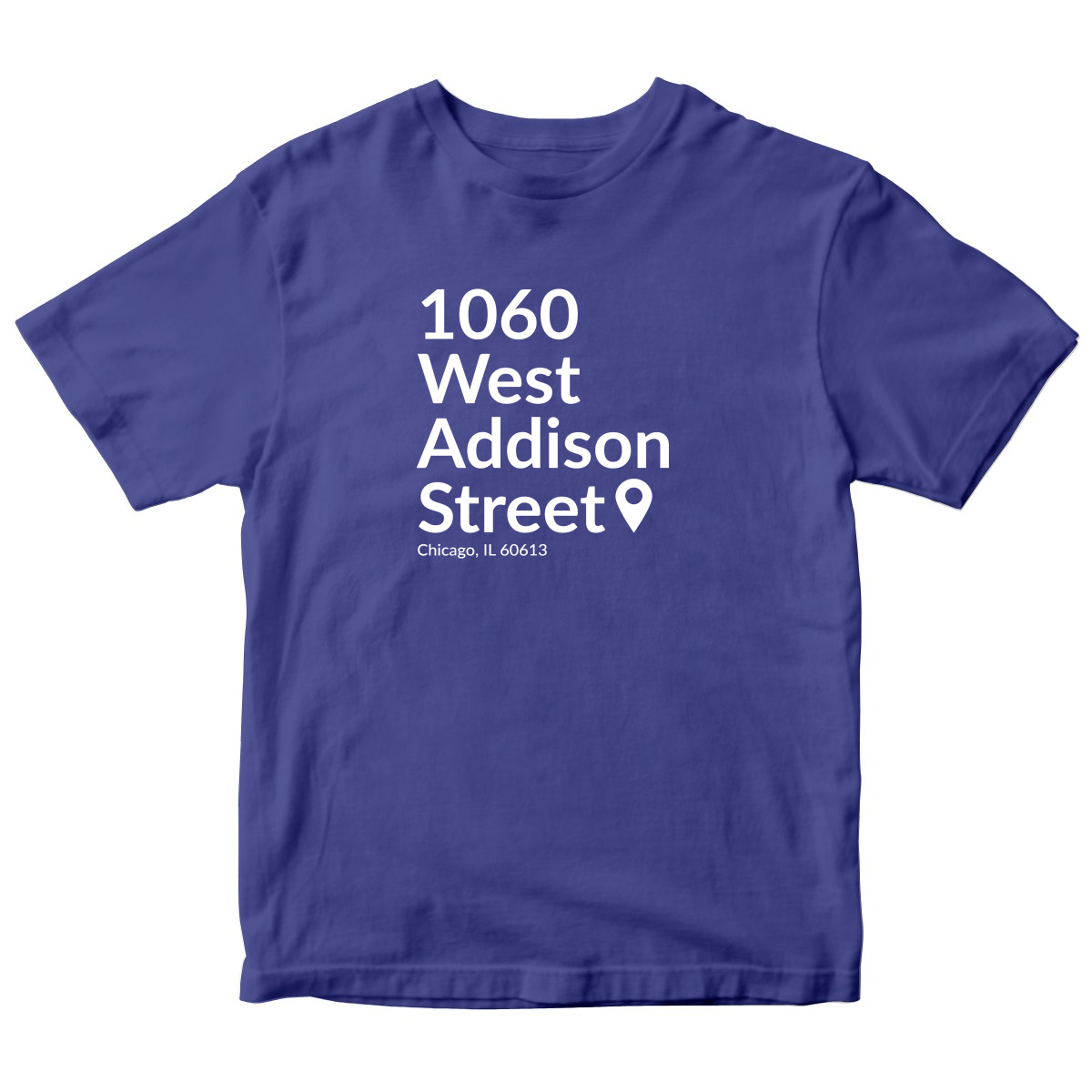 Chicago Baseball Stadium North Side Kids T-shirt | Blue