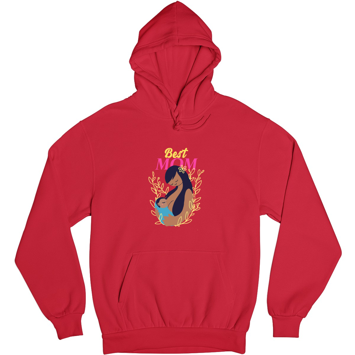 Best Mom Unisex Hoodie | Red