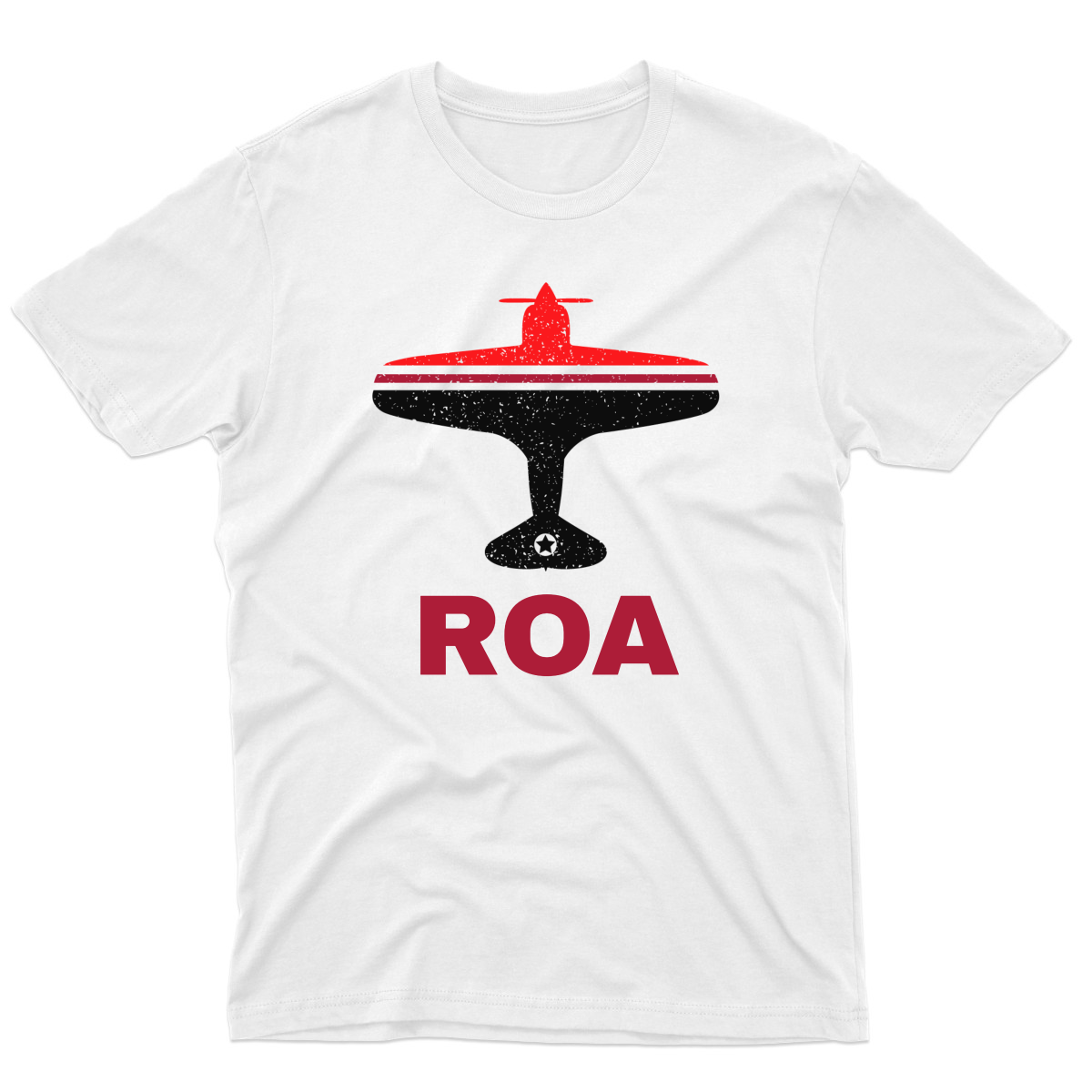 Fly Roanoke ROA Airport Men's T-shirt | White