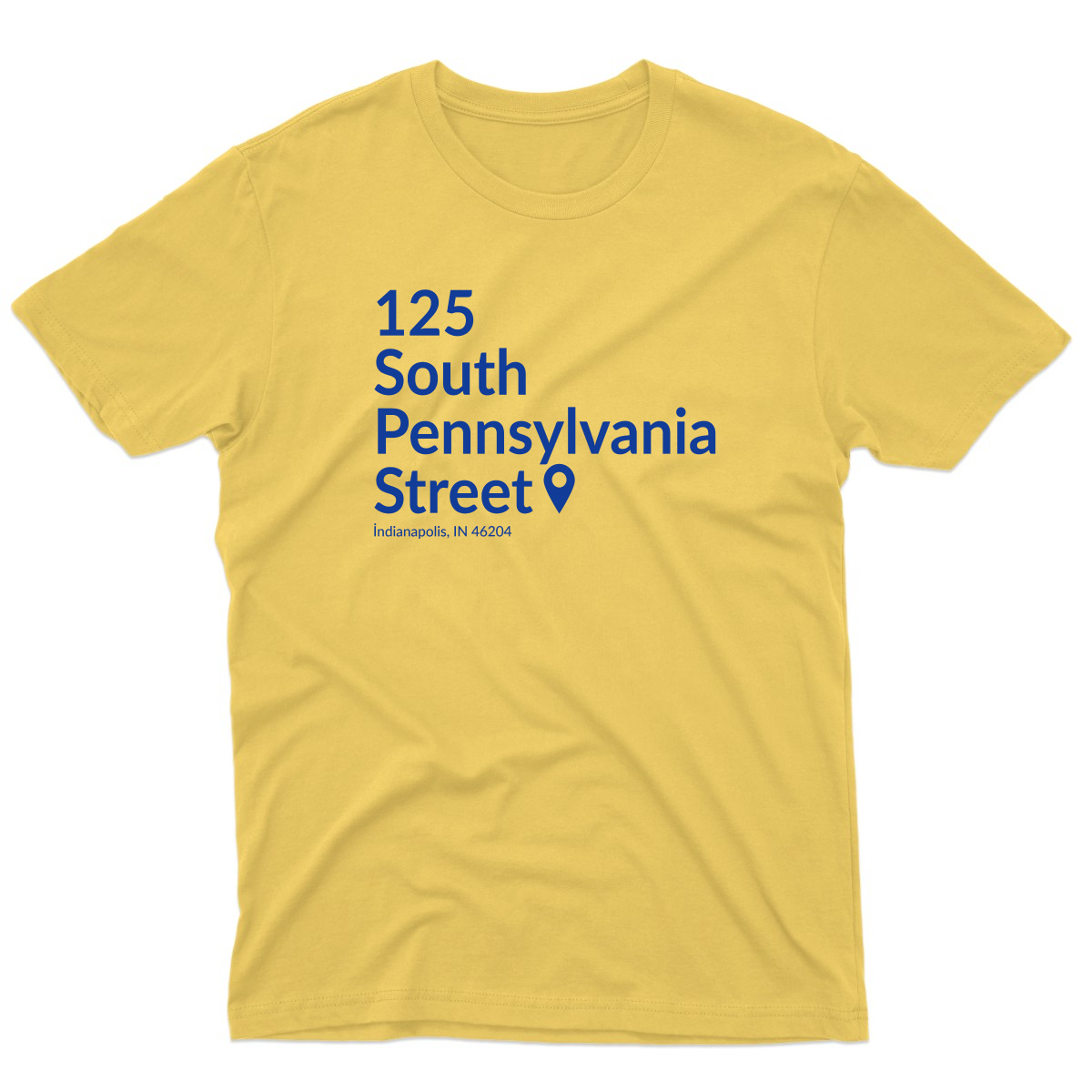 Indiana Basketball Stadium  Men's T-shirt | Yellow