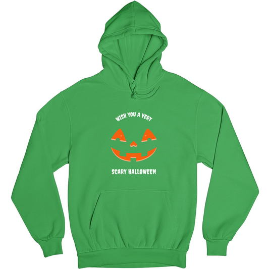 Wish You a Very Scary Halloween Unisex Hoodie | Green