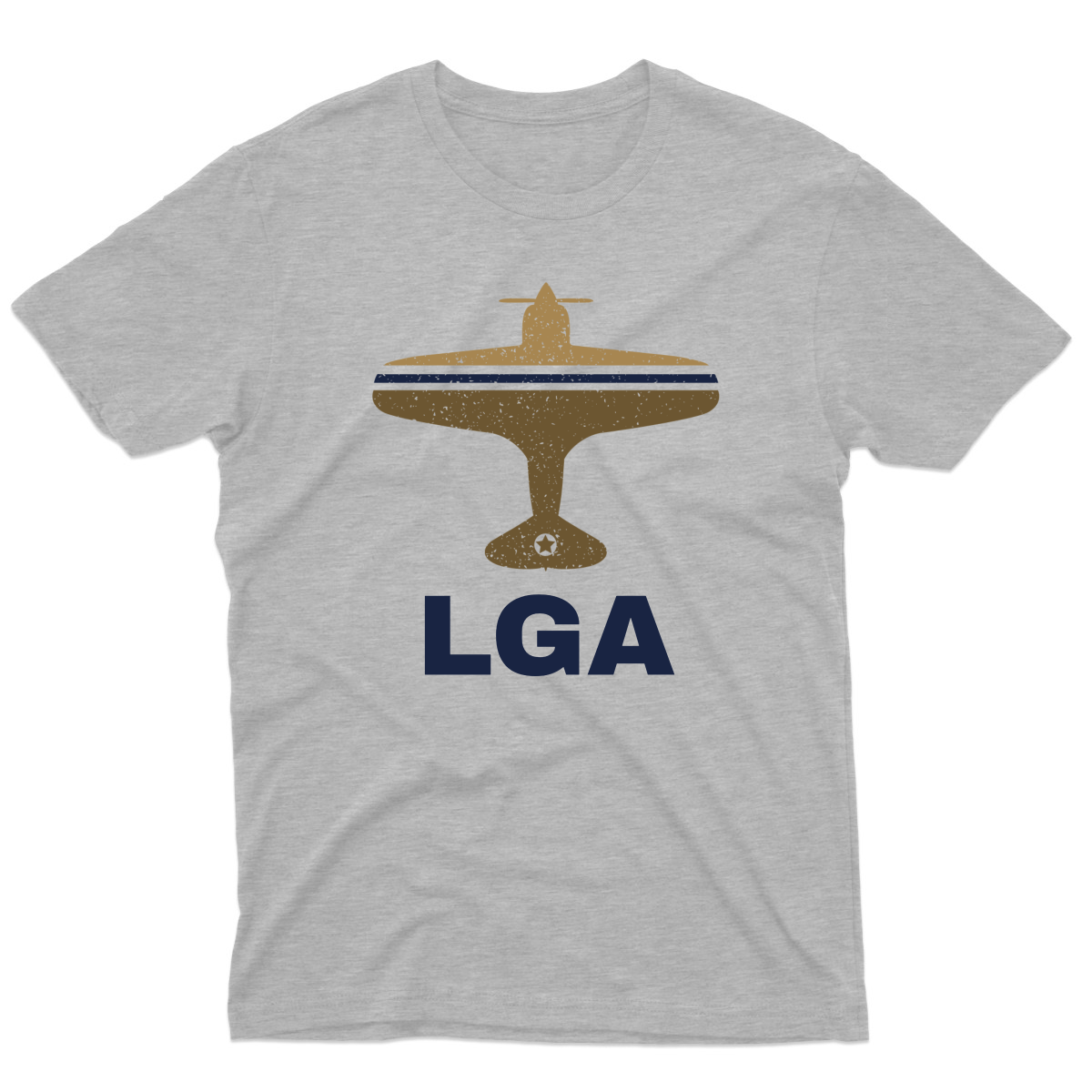 Fly New York LGA Airport Men's T-shirt | Gray