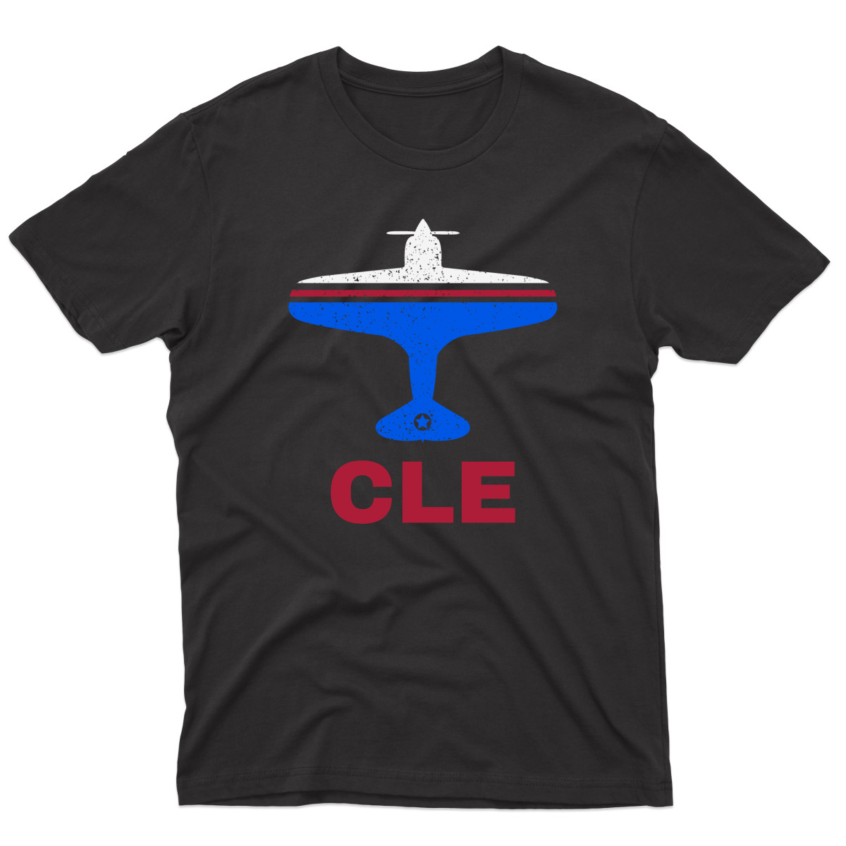 Fly Cleveland CLE Airport Men's T-shirt | Black