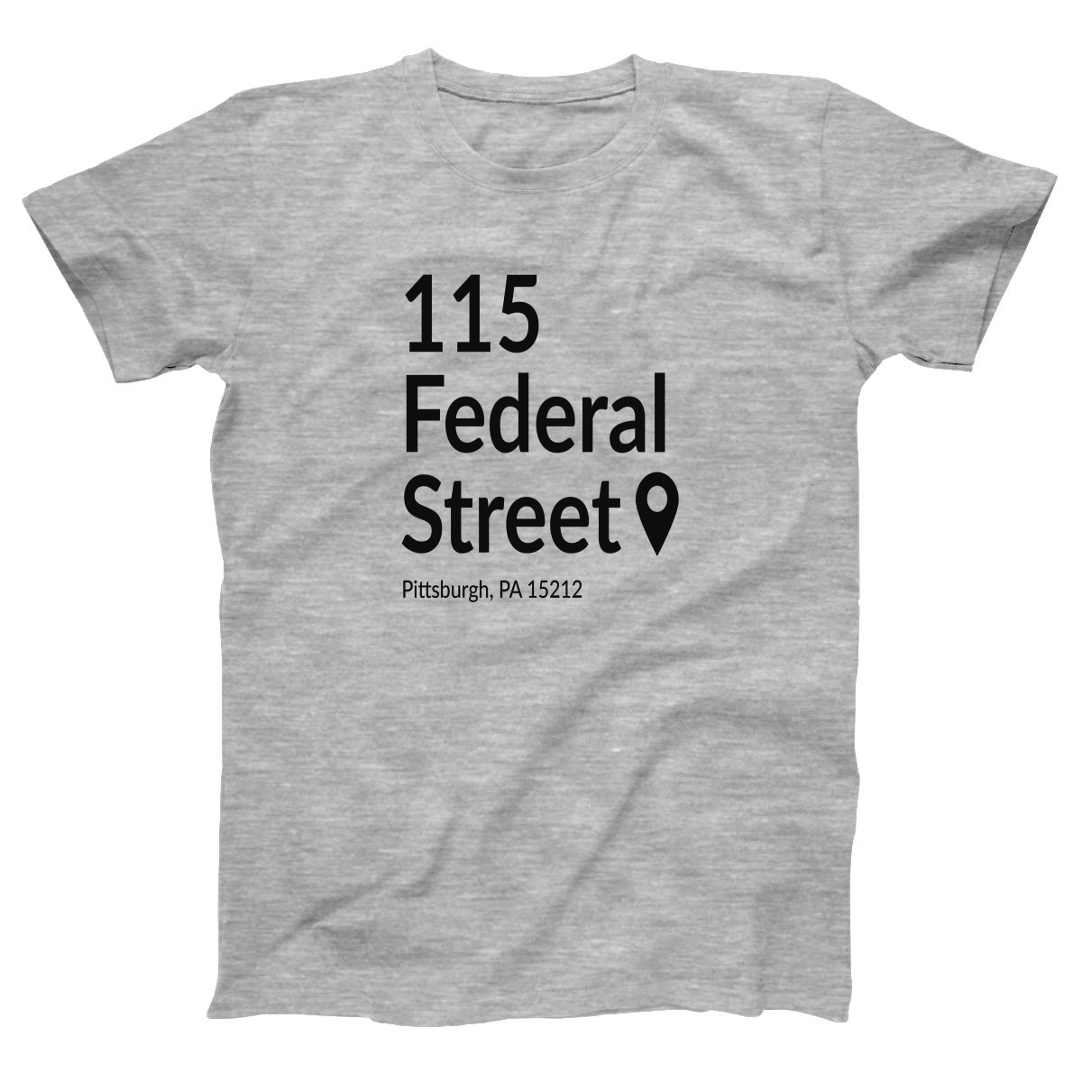 Pittsburgh Baseball Stadium Women's T-shirt | Gray