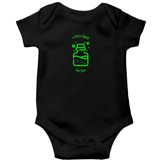 I Put a Spell On You Baby Bodysuits | Black