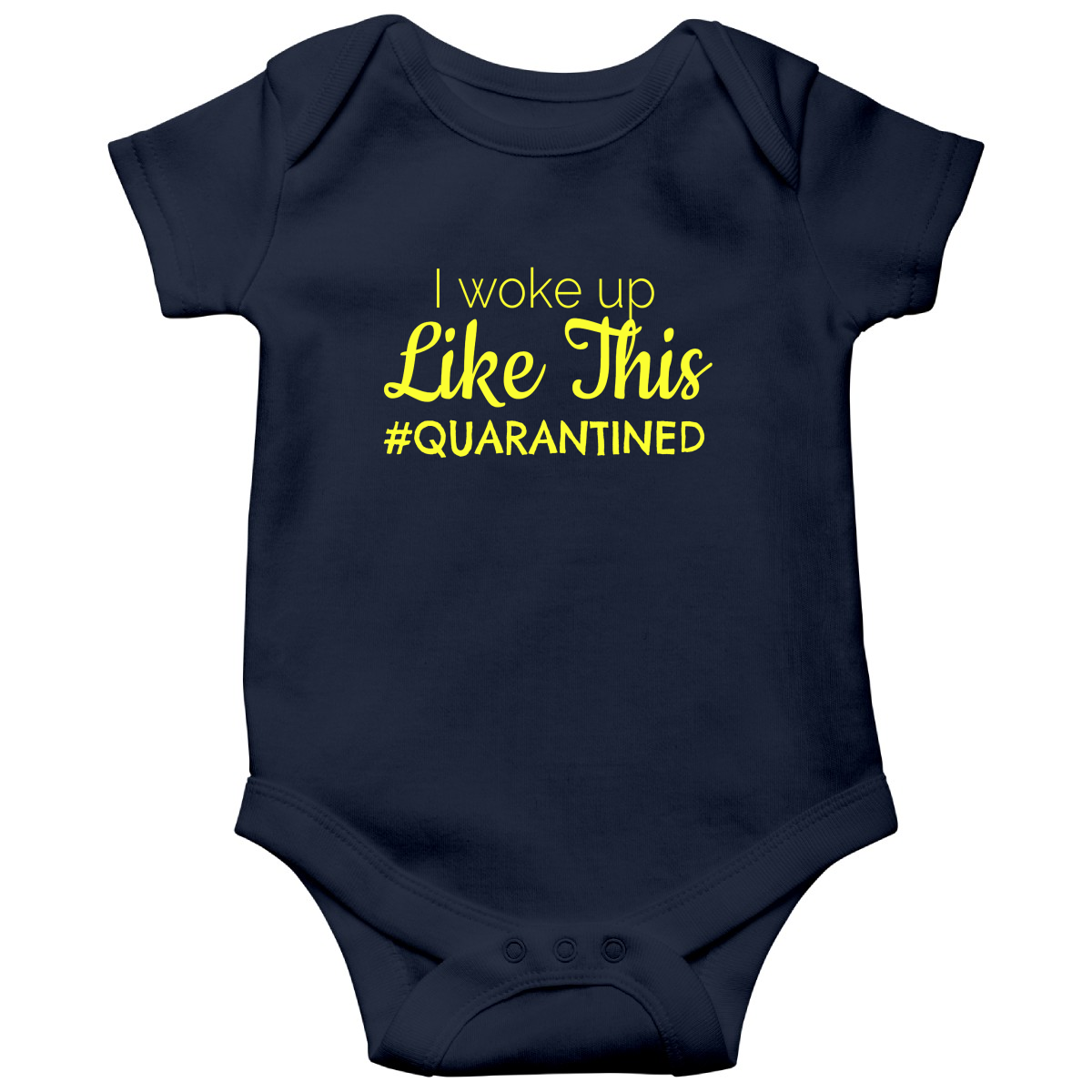 I WOKE UP Baby Bodysuits | Navy