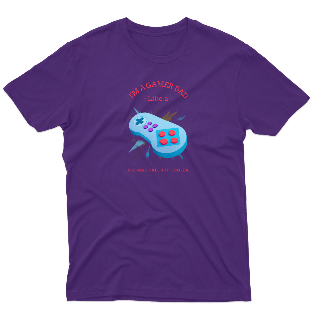 I'm a Gamer like a Dad Men's T-shirt | Purple