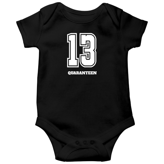 13 QUARANTEEN Baby Bodysuits | Black
