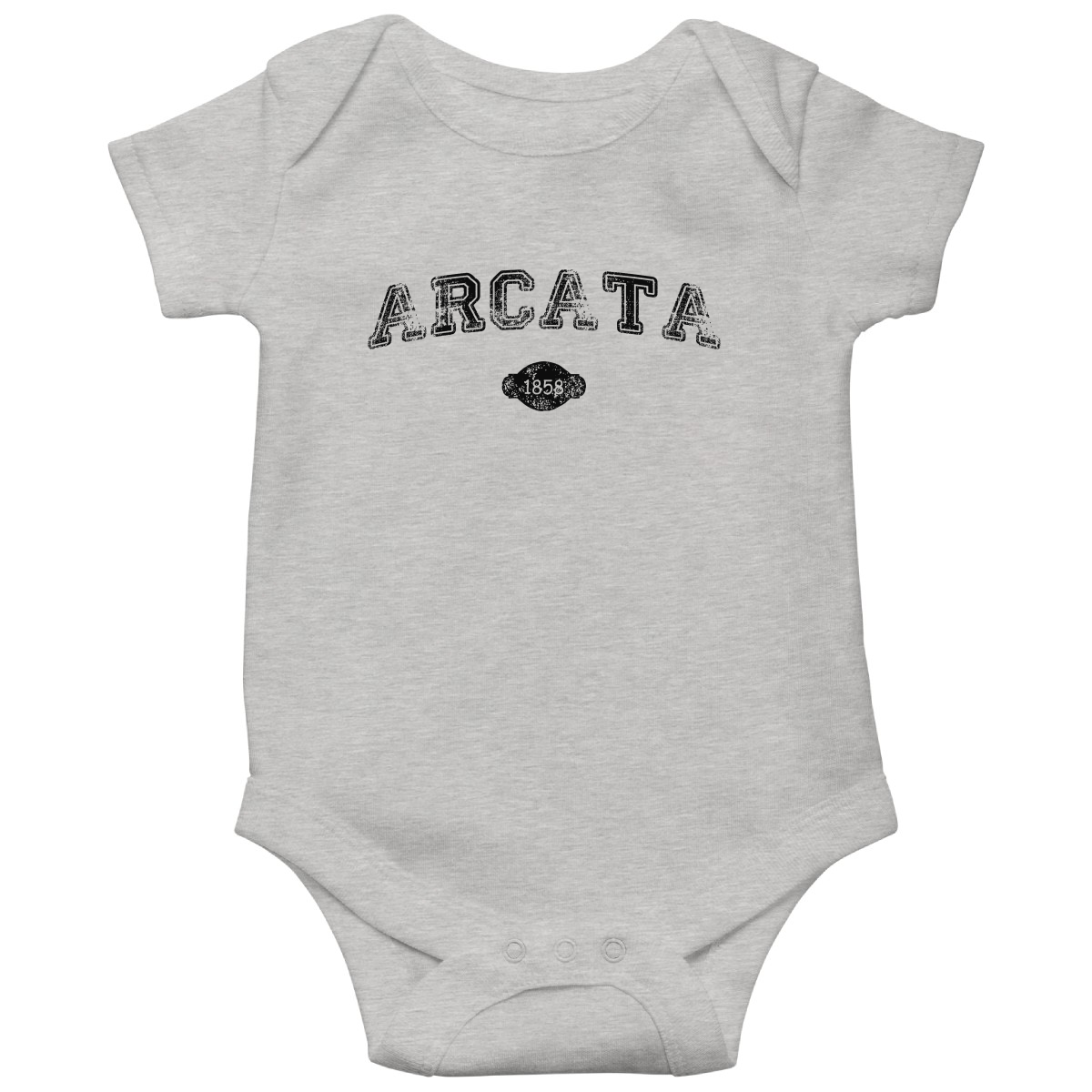 Arcata 1858 Represent Baby Bodysuits | Gray