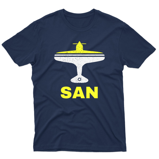 Fly San Diego SAN Airport Men's T-shirt | Navy