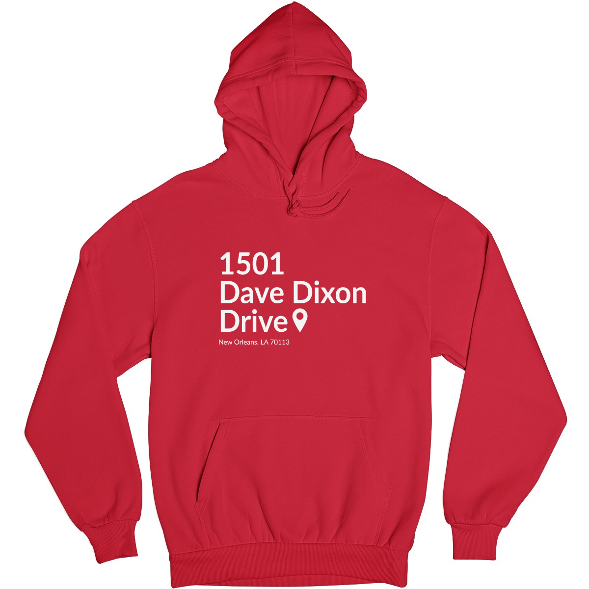 New Orleans Basketball Stadium Unisex Hoodie | Red