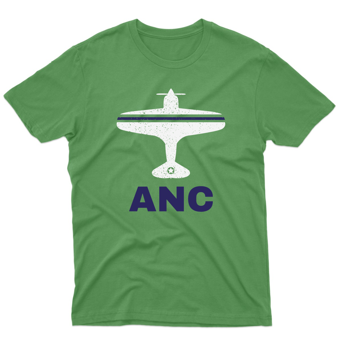 Fly Anchorage ANC Airport Men's T-shirt | Green