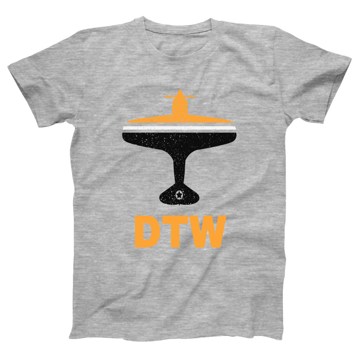 Fly Detrorit DTW Airport Women's T-shirt | Gray