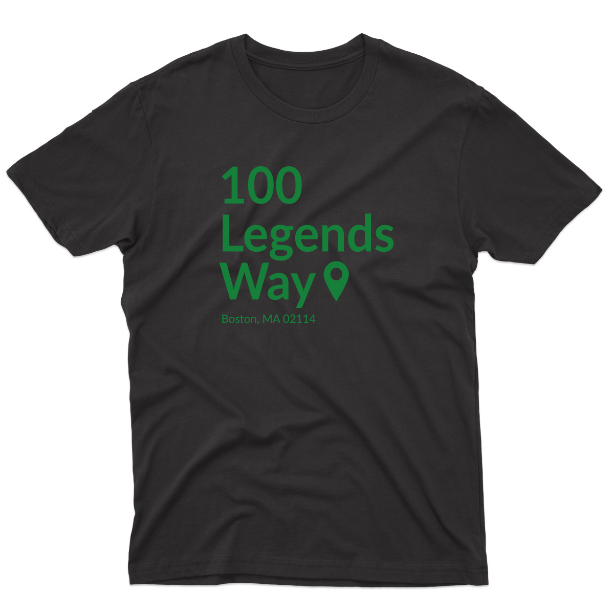 Boston Basketball Stadium  Men's T-shirt | Black