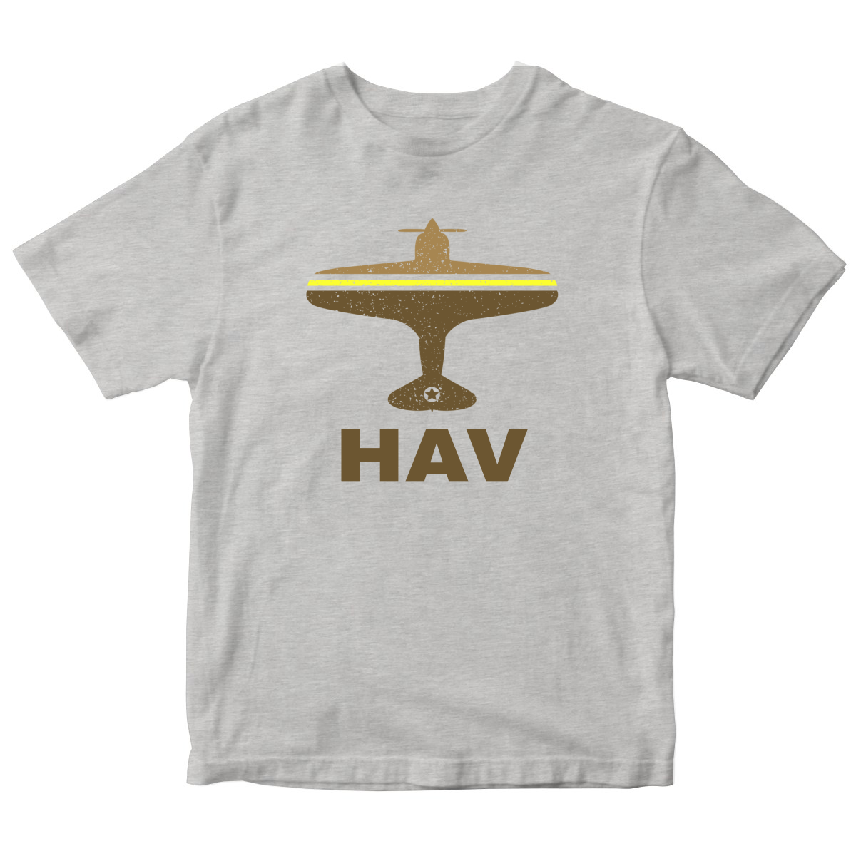 Fly Havana HAV Airport Kids T-shirt | Gray