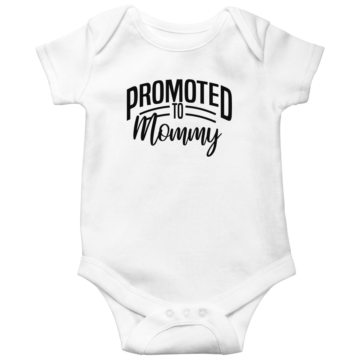 Promoted to Mommy Baby Bodysuits | White