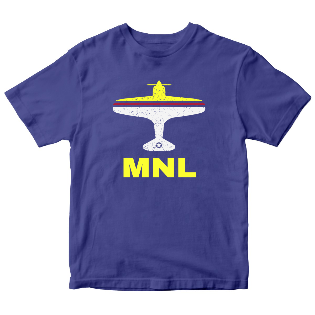 Fly Manila MNL Airport Kids T-shirt | Blue