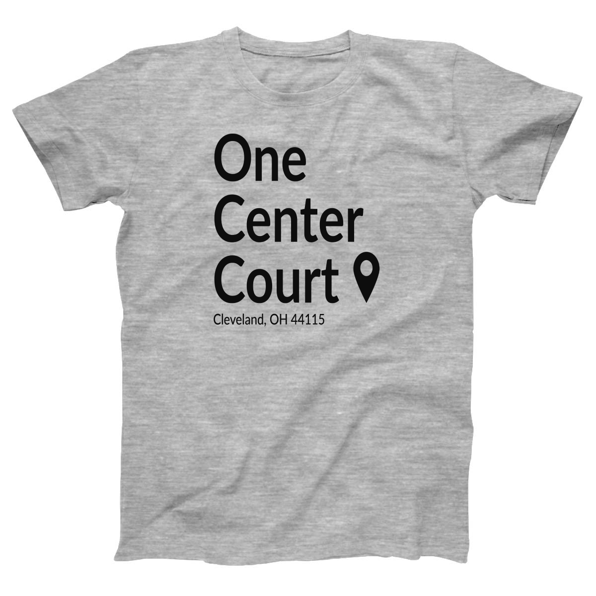 Cleveland Basketball Stadium Women's T-shirt | Gray
