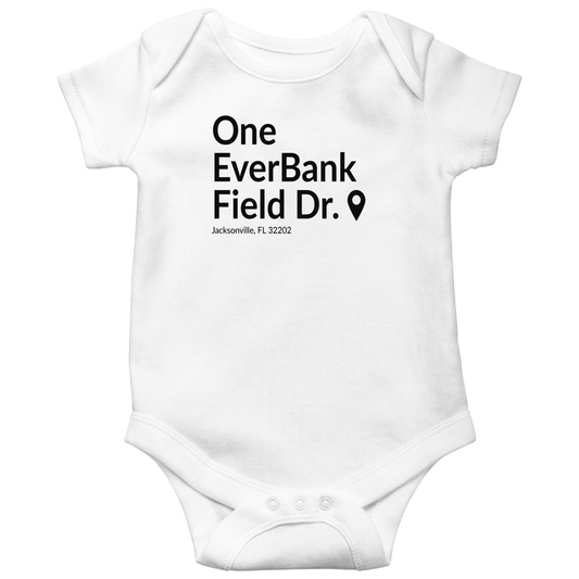 Jacksonville Football Stadium Baby Bodysuits